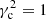 $ \gamma_{\rm c}^2=1 $