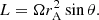 $$ \begin{aligned} L=\Omega r_{\rm A}^2 \sin \theta .\end{aligned} $$