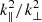 $ k^2_{\parallel}/k^2_{\bot} $