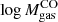 $ \log M_{\mathrm{gas}}^{\mathrm{CO}} $