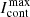 $ I_{\mathrm{cont}}^{\mathrm{max}} $