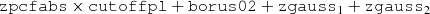 $$ \begin{aligned} \mathtt{zpcfabs} \times \mathtt{cutoffpl} + \mathtt{borus02} + \mathtt{zgauss_{\rm 1}} + \mathtt{zgauss_{\rm 2}} \end{aligned} $$