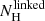 $ N_{\mathrm{H}}^{\mathrm{linked}} $