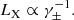 $$ \begin{aligned} L_{\rm X} \propto \gamma _\pm ^{-1}. \end{aligned} $$