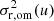 $ \sigma_{\rm r,om}^2(u) $