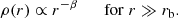 $$ \begin{aligned}&\rho (r) \propto r^{-\beta } \qquad {\mathrm{for} }\;r\gg r_{\rm b}. \end{aligned} $$
