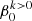 $ \beta_0^{k>0} $