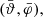 $ (\bar\vartheta, \bar\varphi), $