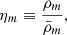$$ \begin{aligned} \eta _{m}\equiv \frac{\rho _{m}}{\bar{\rho }_{m}}, \end{aligned} $$