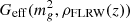 $ G_{\rm eff}(m_g^2, \rho_{\rm FLRW}(z)) $