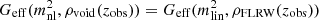 $ G_{\rm eff}(m_{\rm nl}^2, \rho_{\rm void}(z_{\rm obs})) = G_{\rm eff}(m_{\rm lin}^2, \rho_{\rm FLRW}(z_{\rm obs})) $