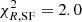 $ \chi^{2}_{R, \mathrm{SF}}=2.0 $