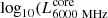 $ \mathrm{log}_{10} (L^{\mathrm{core}}_{6000\ \mathrm{MHz}} $