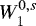 $W^{0,s}_1$