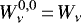 $W_{\nu}^{0,0}\,{=}\,W_{\nu}$
