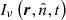 $ {I_{\nu}}\left(\boldsymbol{r},{\hat{n}},t\right) $