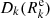 $ D_k(R_k^\mathrm{e}) $