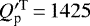 $Q^{\prime \rm T}_{\textrm{p}}\,{=}\,1425$