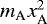 $m_{\textrm{A}} x_{\textrm{A}}^{2}$