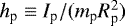 $h_{\textrm{p}} \equiv I_{\textrm{p}} /(m_{\textrm{p}} R_{\textrm{p}}^{2})$