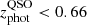 $ {{z_{\mathrm{phot}}^{\mathrm{QSO}}} < 0.66} $