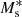 $ M^{*}_{\mathrm{s}} $