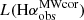 $ L(\mathrm{H}\alpha^{\mathrm{MWcor}}_{\mathrm{obs}}) $