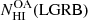 $ N_{\mathrm{HI}}^{\mathrm{OA}}(\mathrm{LGRB}) $