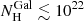$ N_{\mathrm{H}}^{\mathrm{Gal}} \lesssim 10^{22} $