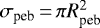 $\sigma_{\textrm{peb}}\,{=}\,\pi R_{\textrm{peb}}^2$