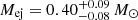 $ M_{\mathrm{ej}} = 0.40^{+0.09}_{-0.08}\,M_\odot $