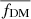 $ \overline{f_{\mathrm{DM}}} $