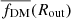 $ \overline{f_{\mathrm{DM}}}(R_{\mathrm{out}}) $