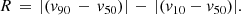 $$ \begin{aligned}R\, = \,|({v_{90}}\, - \,{v_{50}})|\, - \,|({v_{10}} - {v_{50}})|.\end{aligned} $$