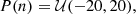 $$ \begin{aligned}&P(n) = \mathcal{U} (-20, 20), \end{aligned} $$