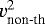 $ v_{\textrm{non-th}}^{2}$