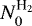 $N_{0}^{\textrm{H}_{2}}$