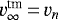 $v_{\infty}^{\textrm{tm}}\,{=}\,v_n$