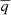 $ \overline{q} $