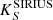 $ K_S^{\mathrm{SIRIUS}} $