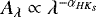 $A_{\lambda} \propto \lambda^{-\alpha_{HK_s}}$