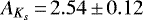 $A_{K_s}\,{=}\,2.54\,{\pm}\,0.12$
