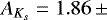 $A_{K_s}=1.86\,{\pm}$