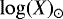 $\log({X})_{\odot}$