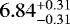 $6.84_{-0.31}^{+0.31}$
