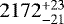 $2172_{-21}^{+23}$