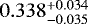 $0.338_{-0.035}^{+0.034}$