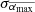 $ \sigma_{\overline{\alpha_{\mathrm{max}}}} $