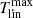 $ {T_{\mathrm{lin}}^{\mathrm{max}}} $