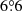 $ 6{{\overset{\circ}{.}}}6 $